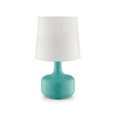 Farah Teal 17"H Matte Teal Table Lamp Half Price Furniture