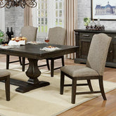 Faulk Espresso Dining Table Half Price Furniture