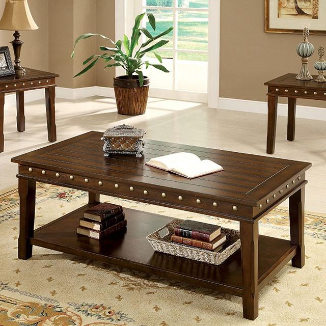 Fenwick Walnut 3 Pc. Coffee Table Set Half Price Furniture