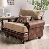 Fletcher Brown/Tan Chair Half Price Furniture