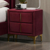 FLORIZEL Night Stand, Red Half Price Furniture