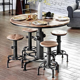 Foskey Antique Black Dining Table Half Price Furniture