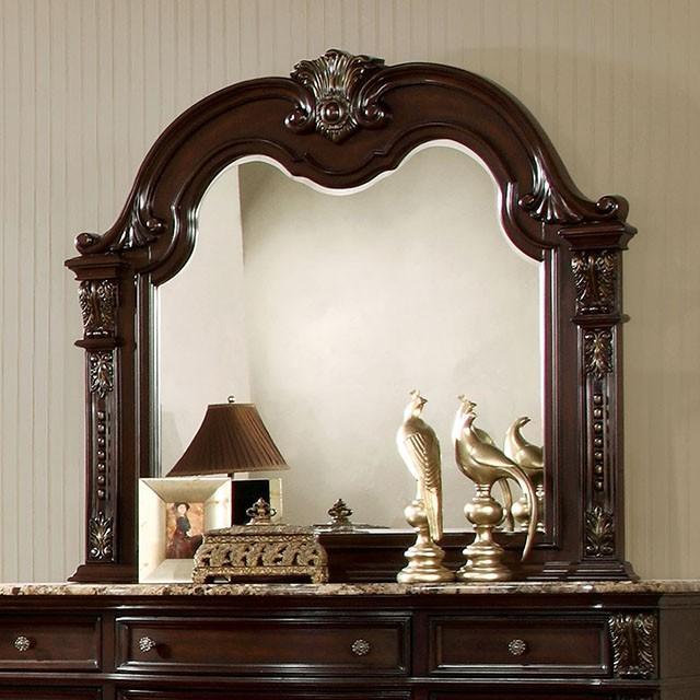 Fromberg Brown Cherry Mirror Half Price Furniture