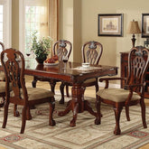 GEORGETOWN Antique Cherry Dining Table w/ Double Pedestals Half Price Furniture