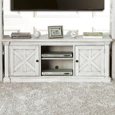 Georgia Antique White 60" TV Stand Half Price Furniture