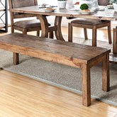 GIANNA Rustic Pine Wooden Bench Half Price Furniture