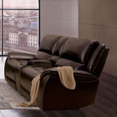 GORGIUS Power Loveseat, Espresso Half Price Furniture