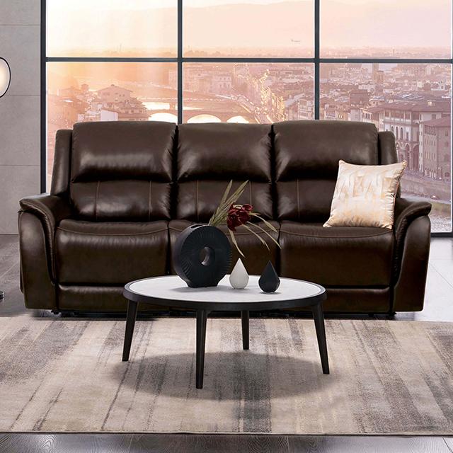 GORGIUS Power Sofa, Espresso Half Price Furniture