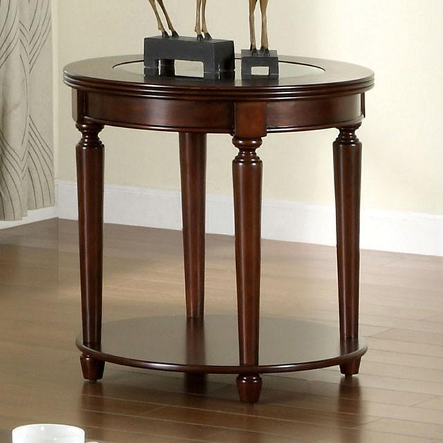 Granvia Dark Cherry End Table Half Price Furniture