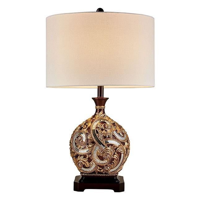 Guadalupe Gold/Brown 29.5"H Golden Brown Table Lamp Half Price Furniture