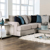 GUNNERSBURY Sectional, Gray Half Price Furniture