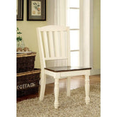 HARRISBURG Vintage White/Dark Oak Side Chair (2/CTN) Half Price Furniture