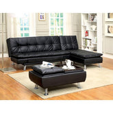 HAUSER Chaise, Black Half Price Furniture