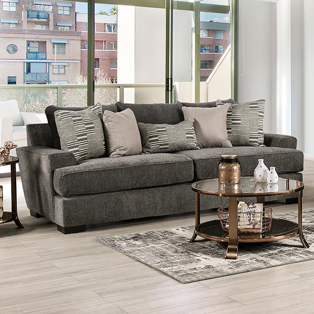 HOLBORN Sofa, Gray Half Price Furniture