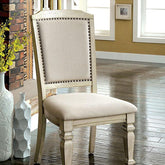 HOLCROFT Antique White/Ivory Side Chair (2/CTN) Half Price Furniture