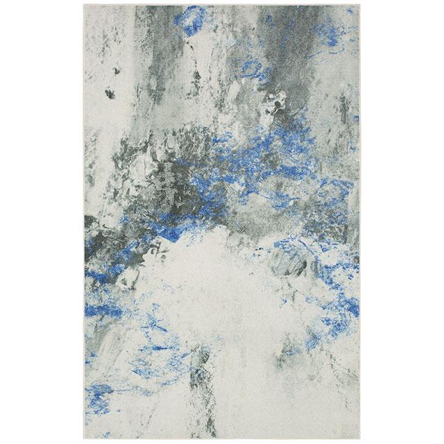 HOLLIE 5' X 8', Area Rug, Blue/Gray Half Price Furniture