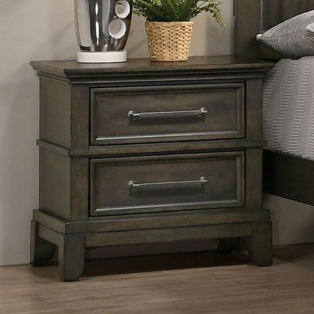 HOUSTON Night Stand, Gray Half Price Furniture