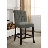 Izzy Gray/Antique Black Counter Ht. Chair, Gray (2/CTN) Half Price Furniture