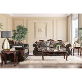 JAMAEL Brown/Espresso Love Seat Half Price Furniture