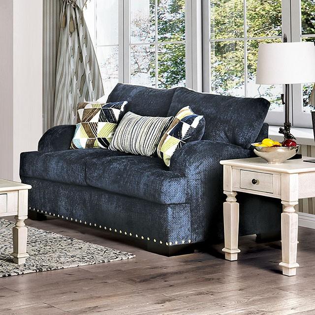 Jayda Navy Love Seat Half Price Furniture