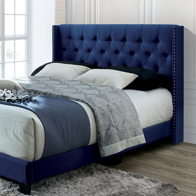 JENELLE Twin Bed, Navy Half Price Furniture