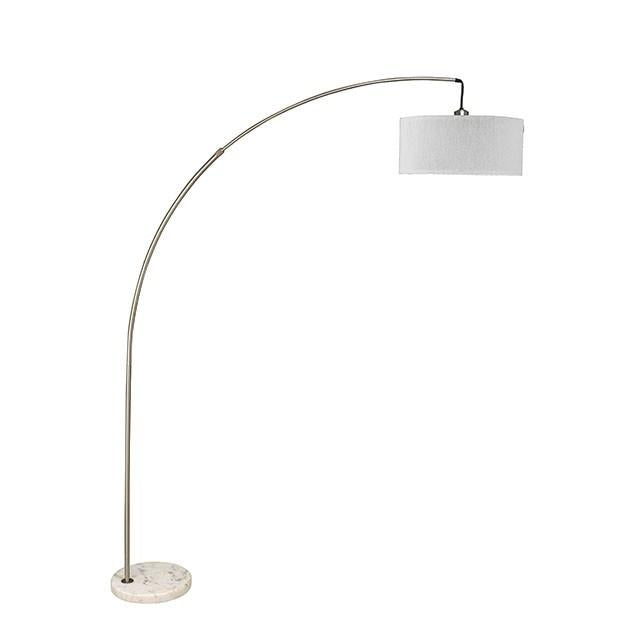 Jess Brushed Steel Arch Lamp Half Price Furniture