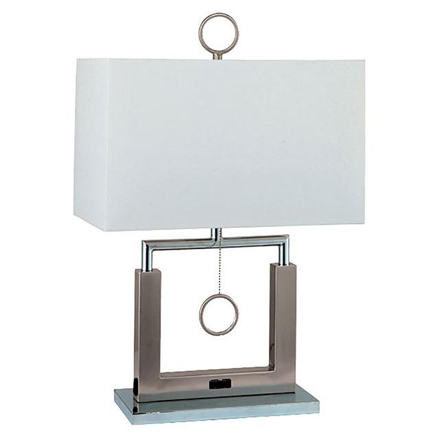 Jessica Brushed Steel 17"H Steel Table Lamp Half Price Furniture