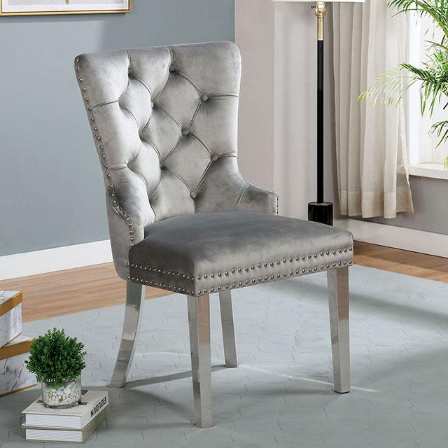 JEWETT Chair, Gray (2/CTN) Half Price Furniture