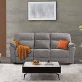 JOSIAS Sofa, Light Gray Fabric Half Price Furniture