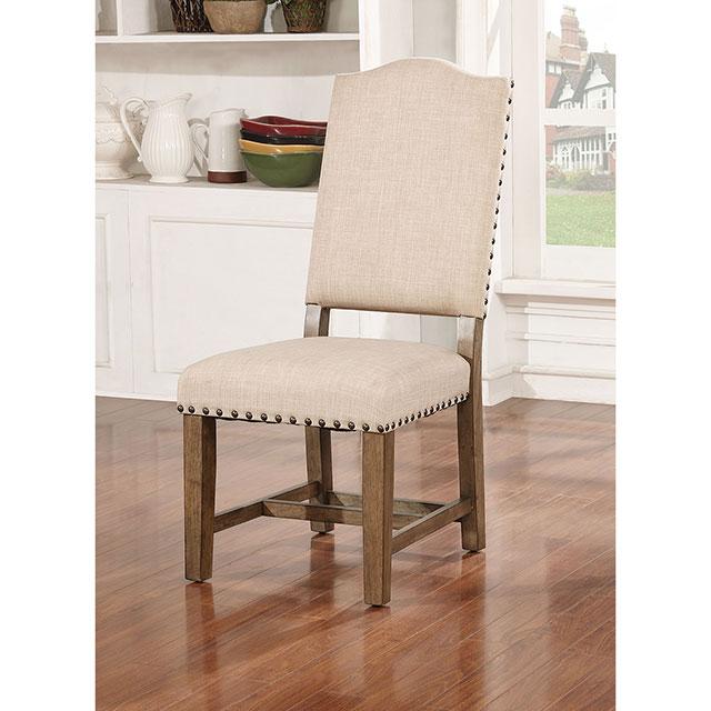 Julia Light Oak/Ivory Side Chair (2/CTN) Half Price Furniture