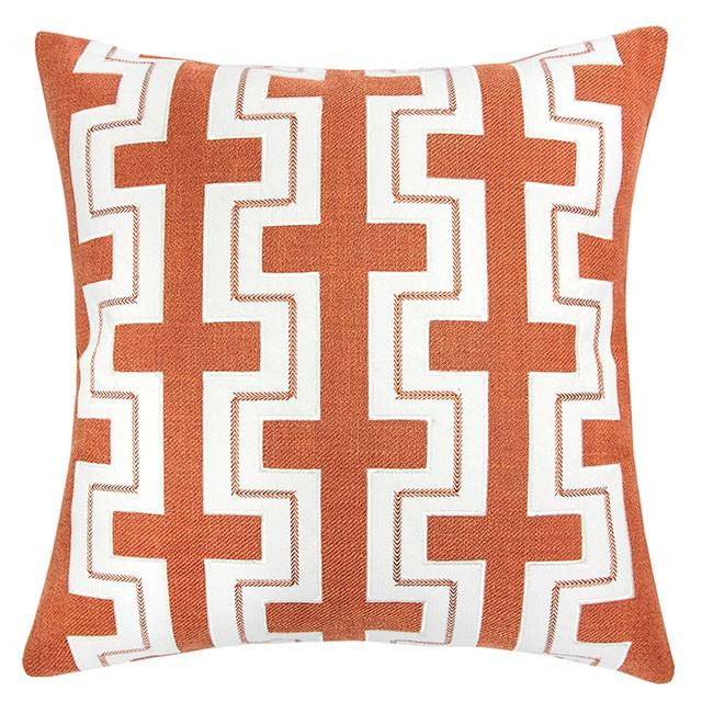 Kari Orange 20" X 20" Pillow, Spice Half Price Furniture