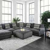 Kaylee Gray U-Shaped Sectional Half Price Furniture