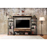 Kebbyll Antique Black/Natural Tone 60" TV Stand Half Price Furniture