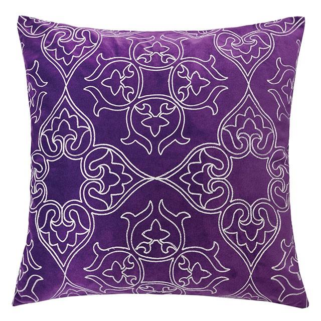 Kyla Purple 20" X 20" Pillow, Purple Half Price Furniture