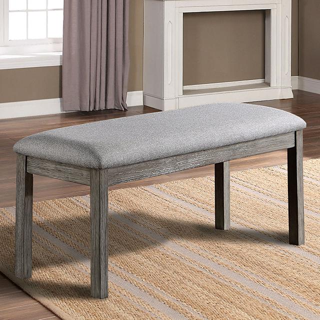 LAQUILA Bench, Gray Half Price Furniture