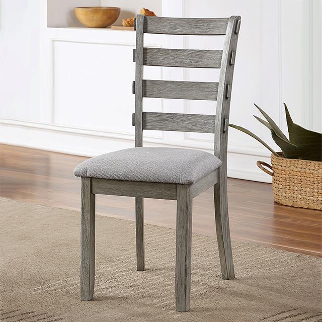 LAQUILA Side Chair (2/CTN), Gray Half Price Furniture