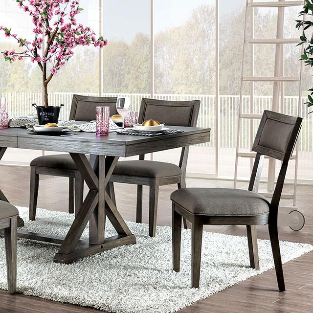 Leeds Gray Dining Table Half Price Furniture