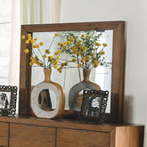 LEIRVIK Mirror, Light Walnut Half Price Furniture