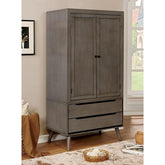 LENNART Gray Armoire Half Price Furniture