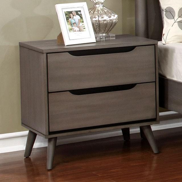 Lennart Gray Night Stand Half Price Furniture