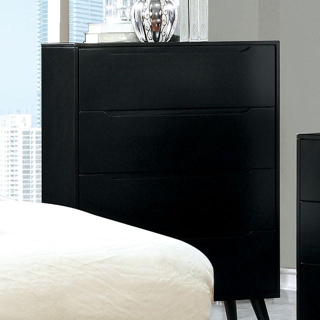 LENNART II Black Chest Half Price Furniture