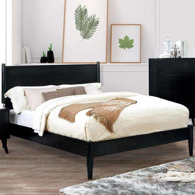 LENNART II Black Queen Bed Half Price Furniture