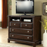 Litchville Brown Cherry Media Chest Half Price Furniture