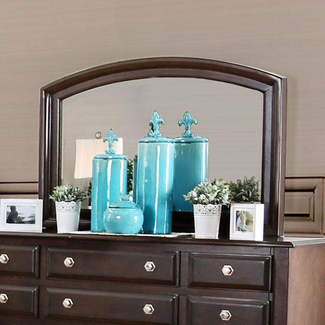 Litchville Brown Cherry Mirror Half Price Furniture