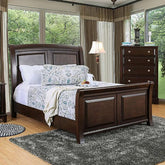 Litchville Brown Cherry Cal.King Bed Half Price Furniture