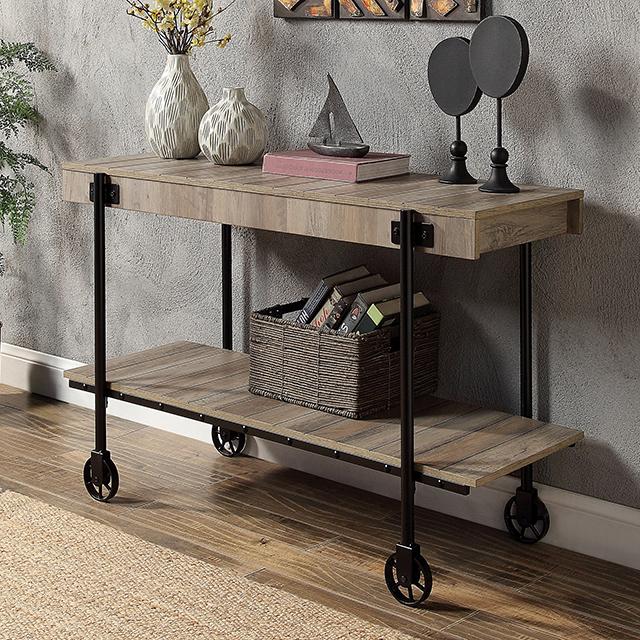 LOBB Sofa Table, Natural Tone Half Price Furniture