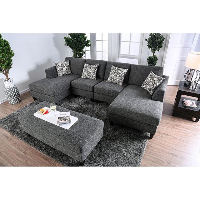 Lowry Gray Ottoman Half Price Furniture