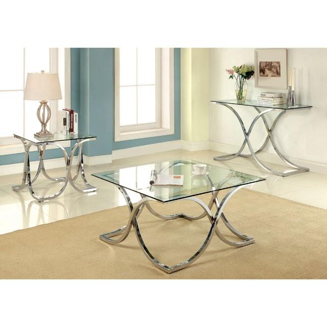 LUXA Chrome End Table Half Price Furniture