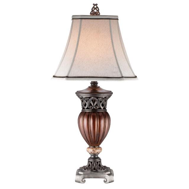 Luna Glossy Brown Table Lamp (2/CTN) Half Price Furniture