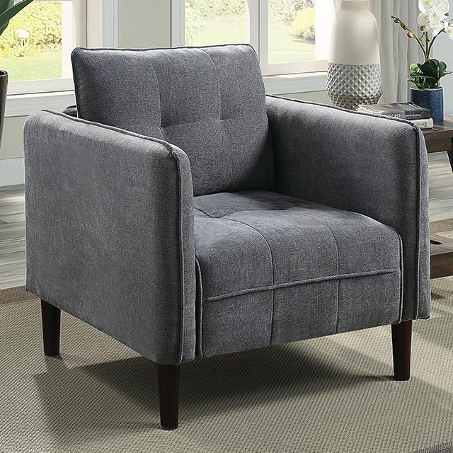 LYNDA Chair, Dark Gray Half Price Furniture